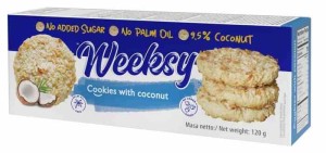 Kruche ciasteczka kokosowe B/C 120g BOGUTTI