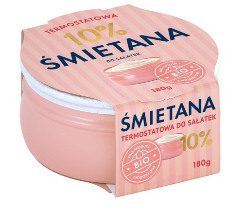 ŚMIETANA TERMOSTATOWA 10 % BIO 180 g - YÖMLEKO