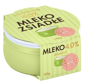 ZSIADŁE MLEKO TERMOSTATOWE 4 % BIO 180 g - YÖMLEKO