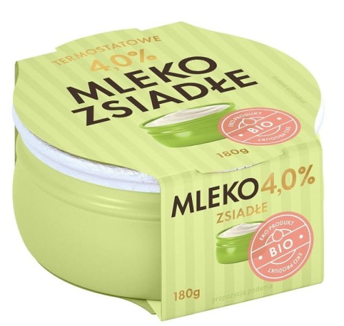 ZSIADŁE MLEKO TERMOSTATOWE 4 % BIO 180 g - YÖMLEKO