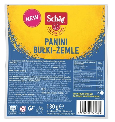 Bułki BEZGL. 130 g SCHAR