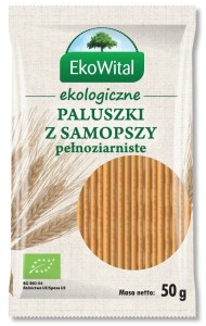 Paluszki z samopszy pełnoziarniste BIO 50 g EKOWITAL