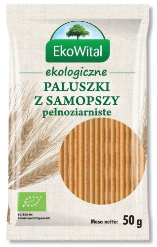 Paluszki z samopszy pełnoziarniste BIO 50 g EKOWITAL