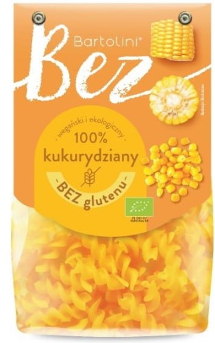 Makaron kukurydziany świderek BEZGL. BIO 250g BARTOLINI
