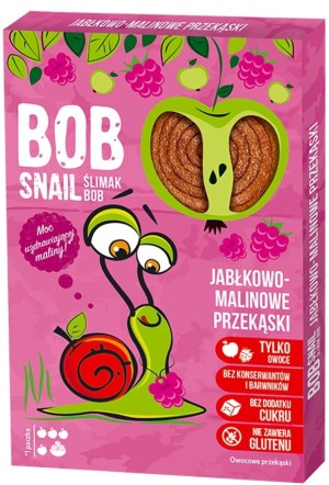 PRZEKĄSKA ROLL JABŁKO - MALINA BEZ DODATKU CUKRU BEZGLUTENOWA 60 g - BOB SNAIL