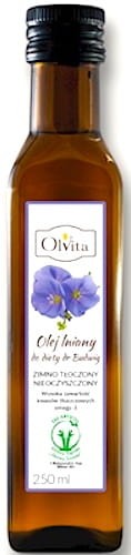 Budwig Lijnzaadolie, ruw, koudgeperst 250ml OLVITA