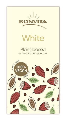 Gluten-free white chocolate (on a rice drink) BIO 100 g - BONVITA