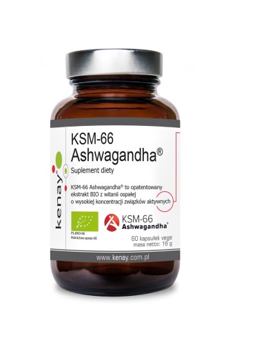 Ashwagandha KSM-66 BIO 60 capsules - Kenay