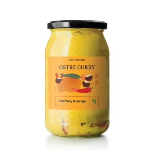 CURRY OSTRE Z KASZTANAMI I MANGO BIO 900 ml - ZAKWASOWNIA