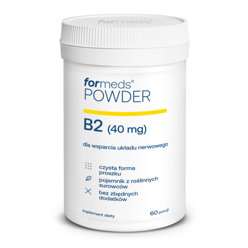 POWDER B2 Ryboflawina 50mg 60 porcji 39,6 g ForMeds