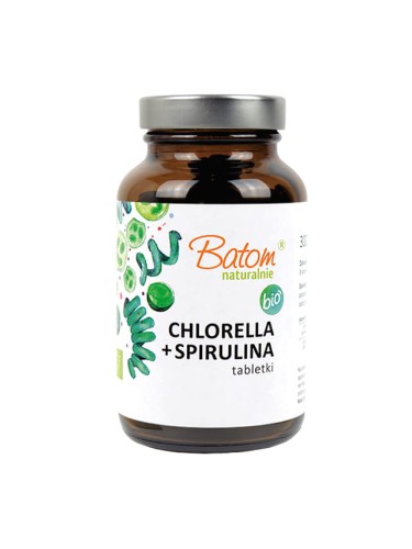 CHLORELLA + SPIRULINA BIO TABLETTEN 150 g (1 TABLET = 200 mg) - BATOM