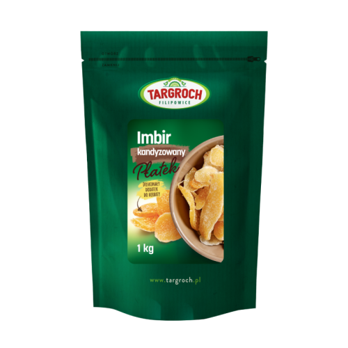 Imbir kandyzowany płatek - 500 g Targroch