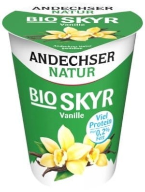 Yoghurt Skyr 0,2% fat vanilla BIO 400 g Andrechser