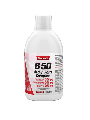 Vitamin B50 Methyl Forte Complex Biotin folic acid 500ml PharmoVit