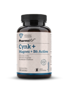 CYNK + MAGNEZ + WITAMINA B6 ACTIVE 120 KAPSUŁEK - PHARMOVIT (CLASSIC)