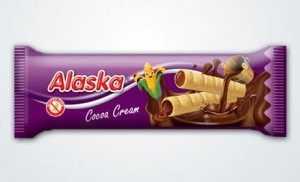 Tubes de maïs farcis - sans gluten de cacao 18 g ALASKA