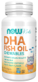 NOW FOODS DHA Kids Fish Oil 60 kaps. do żucia