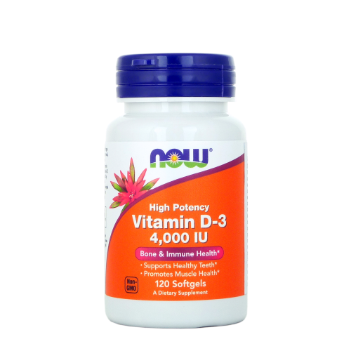 NOW FOODS Witamina D3 4000 IU (120 kaps.)