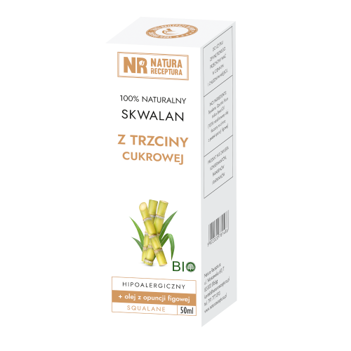 Skwalan z trzciny cukrowej 50ml NATURA RECEPTURA