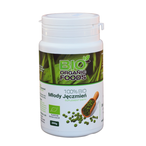 BIO ORGANIC FOOD 100% BIO MŁODY JĘCZMIEŃ 280 G