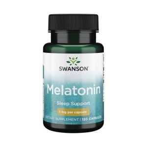 SWANSON Melatonina 1mg, 120kaps.