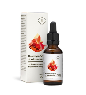 Coenzyme Q10 + Vitamin E liquid 830 drops 30 ml AURA HERBALS