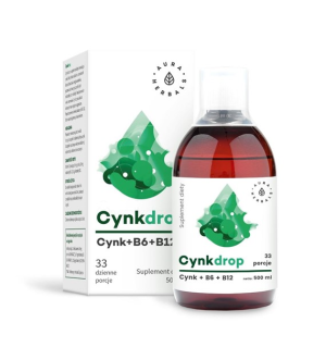 CynkDrop Zinc + B6 + B12 500ml Aura Herbals