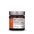 Vitamine D3 D-3 2000 IE + K2 K-2 75 µg + zink zink 3 mg + selenium selenium 16,5 µg 90 tabletten 10,8 g Aura Herbals