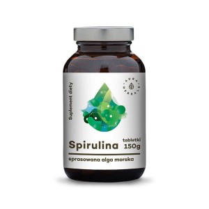 Spirulina geperste algen 600 tabletten 250 mg 150 g Aura Herbals
