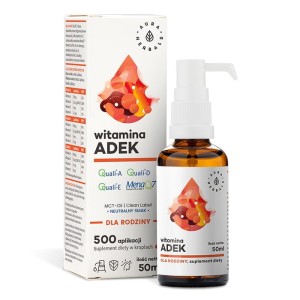 Vitamine A + D3 + E + K2 ADEK 500 toepassingen 50 ml AURA HERBALS