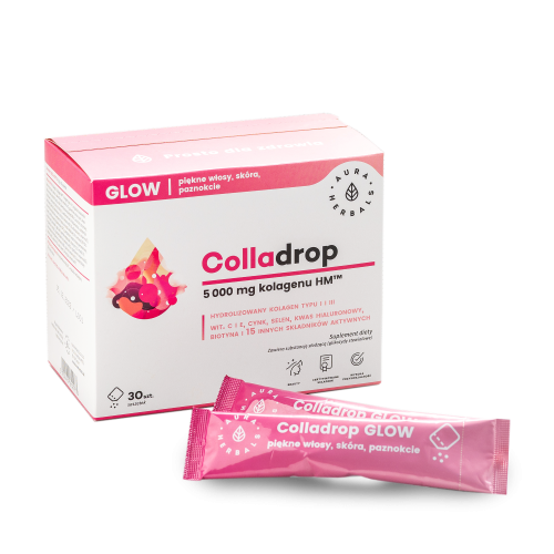 Colladrop glow Meereskollagen 5000 MG Beutel 30 Stk. AURA HERBALS