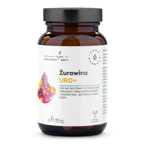 Żurawina Uro+ (60 kaps.) Aura Herbals
