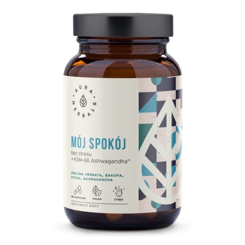 Mój spokój bez stresu z Ashwagandhą (60 kaps.) Aura Herbals