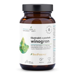 OPC 95% - ekstrakt z pestek Winogron (60 kaps.) Aura Herbals