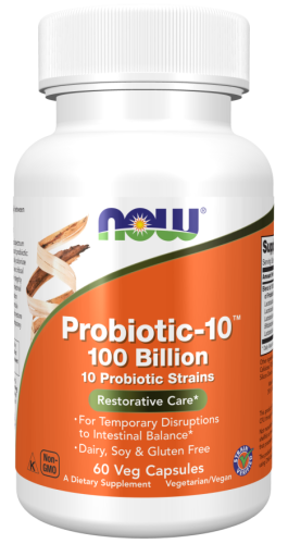 NOW FOODS Probiotic-10 - 100 Bilion (60 kaps.)