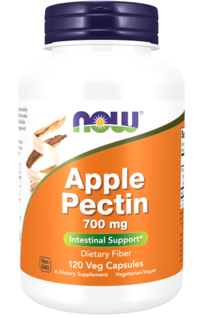 NOW FOODS Apple pectin - Pektyna jabłkowa 700 mg (120 kaps.)