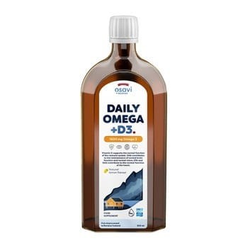 OSAVI Daily Omega +D3 1600 mg, naturalny aromat cytrynowy (500 ml)