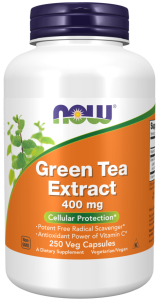 NOW FOODS Green Tea Extract - Zielona Herbata ekstrakt 400 mg (250 kaps.)