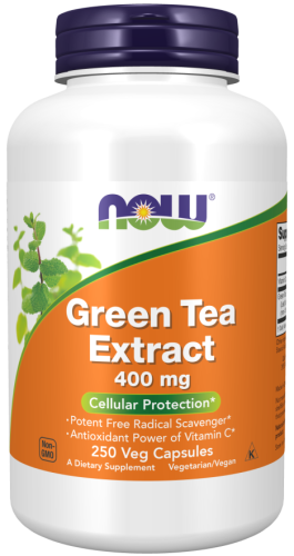 NOW FOODS Green Tea Extract - Zielona Herbata ekstrakt 400 mg (250 kaps.)