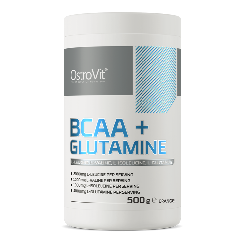 OSTROVIT BCAA + Glutamina - smak pomarańczowy (500 g)