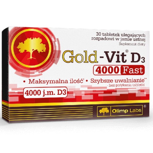 Olimp Gold - Vit D3 Fast 4000 IU 30 tabletek