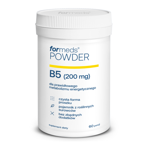 POWDER B5 Kwas pantotenowy 200mg 60 porcji 42g ForMeds