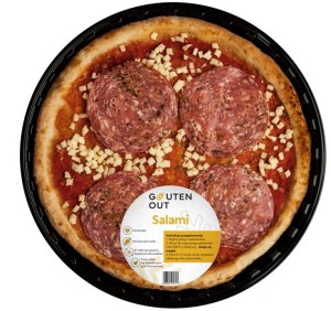 PIZZA Z SEREM MOZZARELLA I KIEŁBASĄ SALAMI BEZGLUTENOWA 330 g - GLUTEN OUT