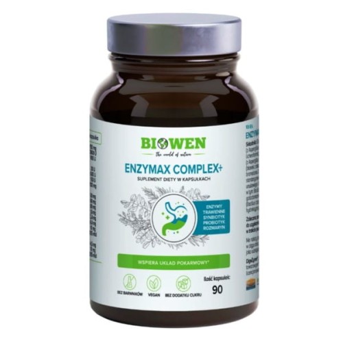 KAPSUŁKI NA WSPARCIE TRAWIENIA ENZYMAX COMPLEX+ 90 KAPSUŁEK - HEMPKING (BIOWEN)