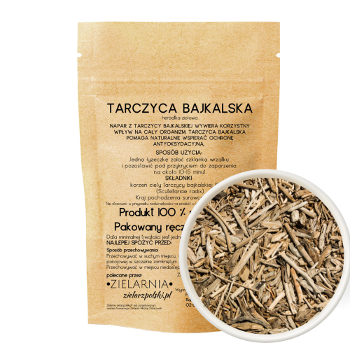 Tarczyca bajkalska korzeń cięty 50g ZIELARZPOLSKI.PL