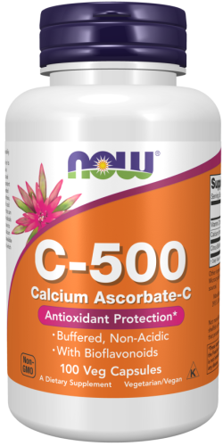 NOW FOODS Witamina C 500 mg Buforowana (250 kaps.)