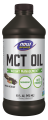 MCT oil, triglycerides of medium-chain fatty acids, vanilla and hazelnut flavor 473 ml Now Foods Now Sports