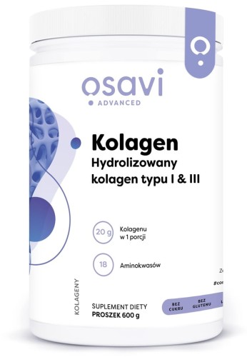 OSAVI Kolagen Hydrolizowany typu I & III (600 g)