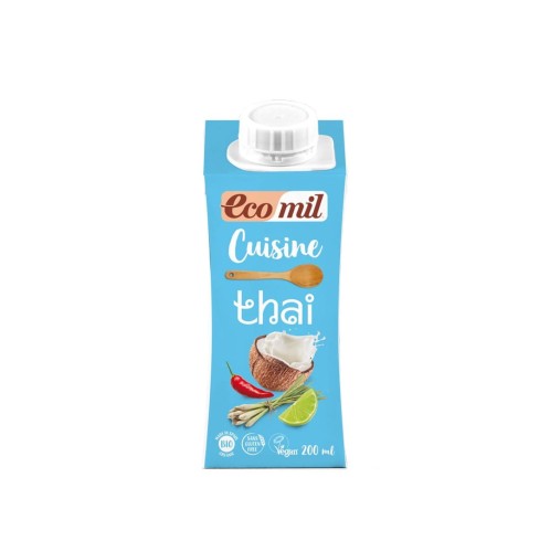 Krem do gotowania kokosowy tajski BIO 200 ml Ecomil