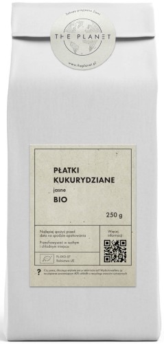 PŁATKI KUKURYDZIANE JASNE BIO 250 g - THE PLANET